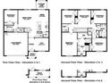 Two-story house floor plan with 5 bedrooms and 3 bathrooms at 18302 Wheathouse Pl, Lakewood Ranch, FL 34211