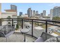 Balcony with city views and comfortable seating at 400 4Th S Ave # 506, St Petersburg, FL 33701