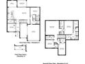 Two-story home floor plan showing a large kitchen, great room, and four bedrooms at 4319 Pullet Ct, Bradenton, FL 34211