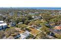 Vacant lot aerial view in residential neighborhood near the bay at 4621 W El Prado Blvd, Tampa, FL 33629