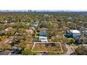Vacant lot aerial view in residential neighborhood near the bay at 4621 W El Prado Blvd, Tampa, FL 33629