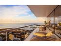 Spacious balcony boasting stunning ocean and city views at 235 1St S Ave # 1705, St Petersburg, FL 33701