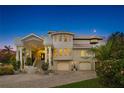 Elegant two-story home with stately columns and spacious driveway at 608 Columbus Dr, Tierra Verde, FL 33715