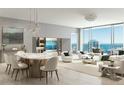 Spacious living area with marble dining table and city views at 235 1St S Ave # 3803, St Petersburg, FL 33701