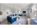 Bright living room featuring comfortable seating and large windows at 5501 7Th N Ave, St Petersburg, FL 33710