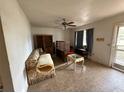 Living room with vintage furniture and flooring at 1417 Murillo Loop, Ruskin, FL 33570