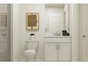 Contemporary bathroom featuring a walk-in shower and updated fixtures at 4511 S Manhattan Ave # 19, Tampa, FL 33611