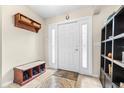 Bright and spacious entryway with built-in shelving and bench at 509 Oakhurst St, Brandon, FL 33511