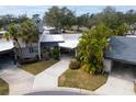 Aerial view of condo community, highlighting the unit's location and surroundings at 2650 Barksdale Ct, Clearwater, FL 33761