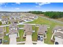 Aerial view of a residential neighborhood at 5403 Fez Ct, Brooksville, FL 34602