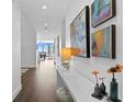 Bright entry hall with hardwood floors and modern decor at 301 1St S St # 3204, St Petersburg, FL 33701