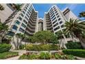 Luxury beachfront condo building showcasing architectural details at 1600 Gulf Blvd # 417, Clearwater Beach, FL 33767