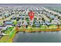 Location of house within community, near lake at 18865 Deer Tracks Loop, Lutz, FL 33558