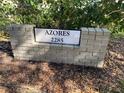 Brick address sign for 2285 Azores at 2285 Israeli Dr # 1, Clearwater, FL 33763