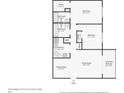 Two-bedroom, two-bathroom condo floor plan with balcony at 1344 Pine Ridge E Cir # D2, Tarpon Springs, FL 34688