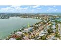 Wide shot of home's location on waterfront property at 644 Boca Ciega Isle Dr, St Pete Beach, FL 33706