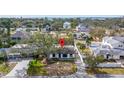 Aerial view showing the home's location and surrounding neighborhood at 431 Rafael Ne Blvd, St Petersburg, FL 33704