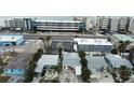 Aerial view of houses near the beach at 14236 Palm St, Madeira Beach, FL 33708