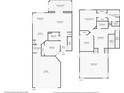 Two-story home floor plan, 2 bedrooms, 2.5 baths, media room at 11616 Crest Creek Dr, Riverview, FL 33569