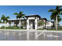 Modern community center with pool and parking area at 11830 Starbright Path, Venice, FL 34293