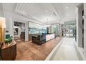 Elegant lobby with marble flooring and modern chandelier at 2910 W Barcelona St # 2102, Tampa, FL 33629