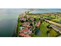 Aerial view of waterfront community near golf course at 6158 Palma Del Mar S Blvd # 116, St Petersburg, FL 33715