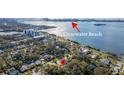 Aerial view showing home's proximity to Clearwater Beach at 1030 Charles St, Clearwater, FL 33755