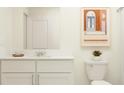 Bright bathroom with white vanity and fixtures at 9288 Bonita Mar Dr, Parrish, FL 34219