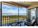 Relaxing lanai offering stunning water views at 6218 Palma Del Mar S Blvd # 208, St Petersburg, FL 33715