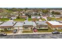 Aerial view of a community of houses at 8330 Vendome N Blvd # X, Pinellas Park, FL 33781