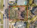 Overhead view of property, highlighting lot size and location at 215 Snell Isle Ne Blvd, St Petersburg, FL 33704
