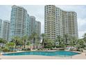 Resort-style pool and two large residential towers at 1200 Gulf Blvd # 102, Clearwater Beach, FL 33767