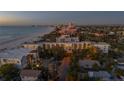 Aerial view of beachfront property and surrounding area at 3200 Gulf Blvd # 204, St Pete Beach, FL 33706