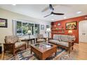 Living room features hardwood floors and Southwestern decor at 830 23Rd N Ave, St Petersburg, FL 33704