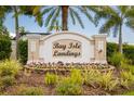 Bay Isle Landings community entrance sign with landscaping at 5152 Bay Isle Cir, Clearwater, FL 33760