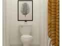 Small bathroom with toilet, shower, and framed art print at 35254 Gravelly Dr, Zephyrhills, FL 33541