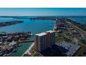 High-rise building with water and bridge views at 4900 Brittany S Dr # 608, St Petersburg, FL 33715