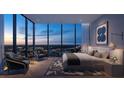 Main bedroom with city views and modern decor at 1101 E Jackson St # 3604, Tampa, FL 33602