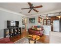 Open living room with a view into the kitchen at 5053 3Rd N Ave, St Petersburg, FL 33710