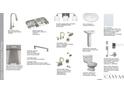 Bathroom vanities, sinks, toilets, and shower options for primary and secondary baths at 2001 Longliner Loop, Wesley Chapel, FL 33543