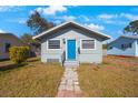 Blue house exterior with walkway at 4135 4Th N Ave, St Petersburg, FL 33713