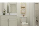 Clean bathroom with white vanity and a shower/tub combo at 11729 71St E Ave, Palmetto, FL 34221