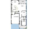 First floor plan showing kitchen, dining, Gathering room, and bedrooms at 3218 21St N St, St Petersburg, FL 33713