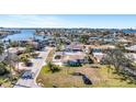 Aerial view of the property and surrounding neighborhood at 5708 Bayshore Dr, Seminole, FL 33772