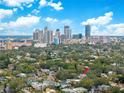 City skyline view with house highlighted in foreground at 505 15Th Ne Ave, St Petersburg, FL 33704
