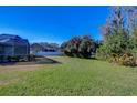 Spacious backyard with grassy area and privacy at 5107 Lady Rose Ct, Lutz, FL 33558
