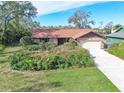 Single-story house with a spacious yard and driveway at 10020 Kenda Dr, Riverview, FL 33578