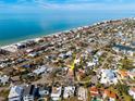 Property location shown with water and beach views nearby at 15804 Redington Dr, Redington Beach, FL 33708