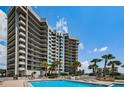 Relaxing pool area at beachfront highrise at 1660 Gulf Blvd # 307, Clearwater Beach, FL 33767