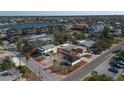 Aerial view of vacant lot near waterfront homes at 2215 1St St # A & B, Indian Rocks Beach, FL 33785
